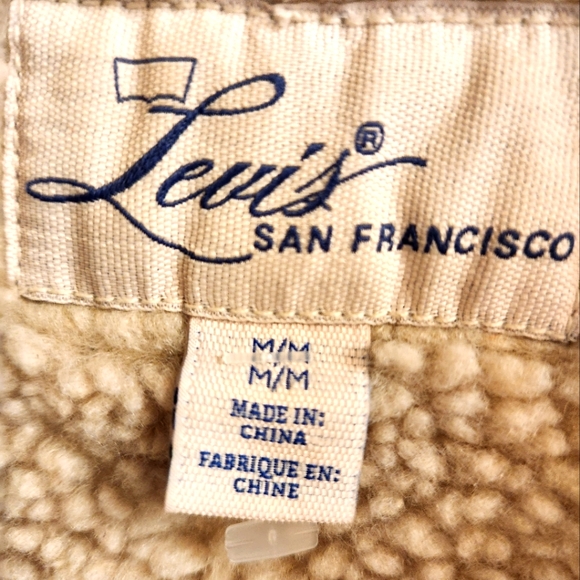 - Levi's 80's Vintage Sherpa Trucker Jean Jacket Size M - Picture 2 of 5